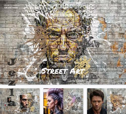 Street Art Template for Photoshop - 50573111