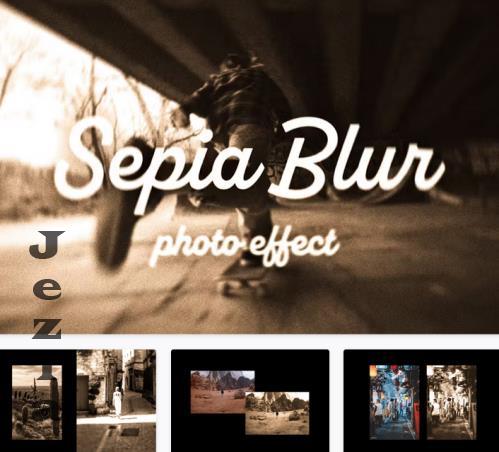 Sepia Blur Photo Effect - 92138889