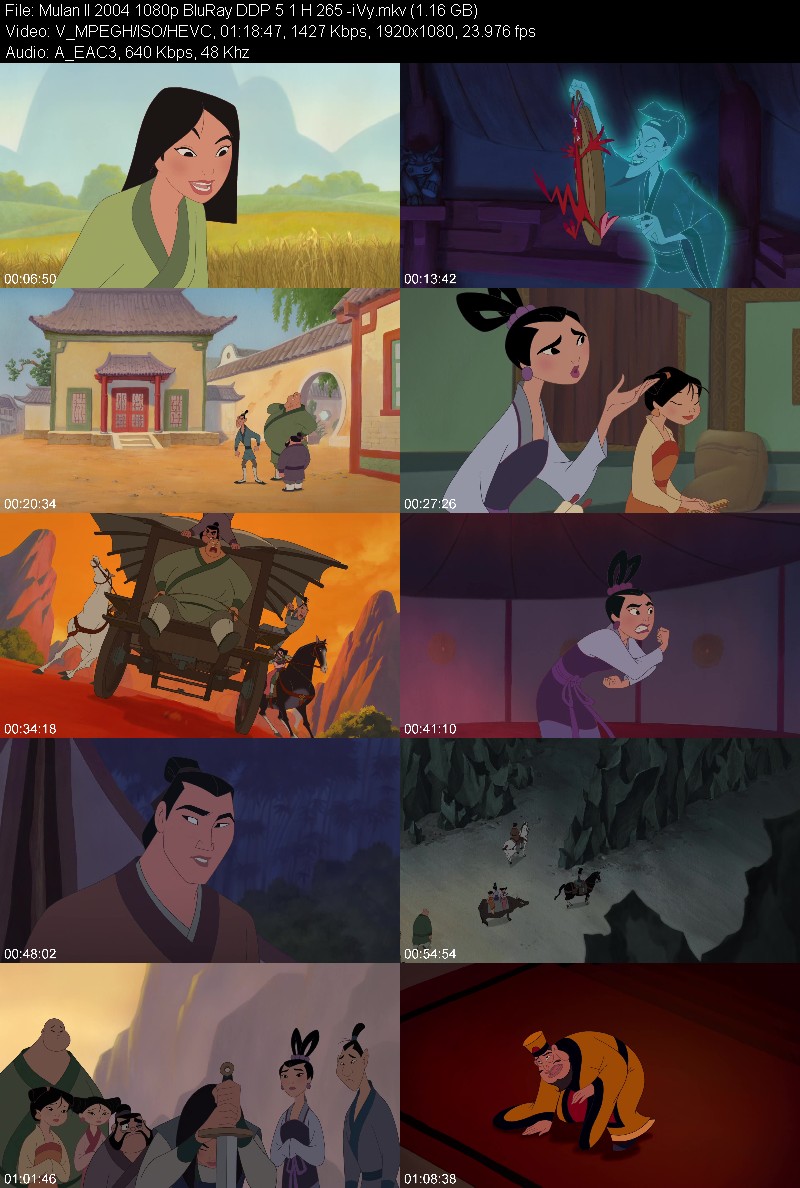 Mulan II 2004 1080p BluRay DDP 5 1 H 265 -iVy 0ad3c36e6d1b7b2f183c484406287c41