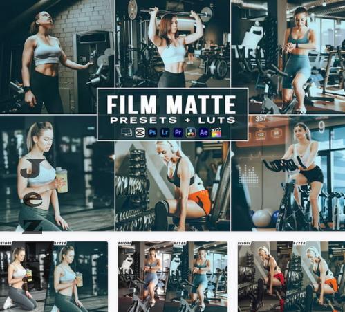 Film Matte Fitness Presets - luts Premiere Pro - 33J35XA