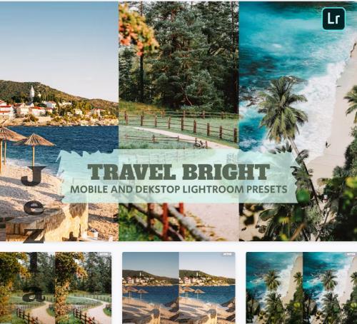 Travel Bright Lightroom Presets Dekstop and Mobile - K5ZDEMP