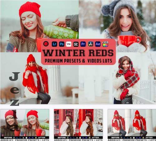 Winter Reds Luts Video & Presets Mobile Desktop - N4WZVHQ