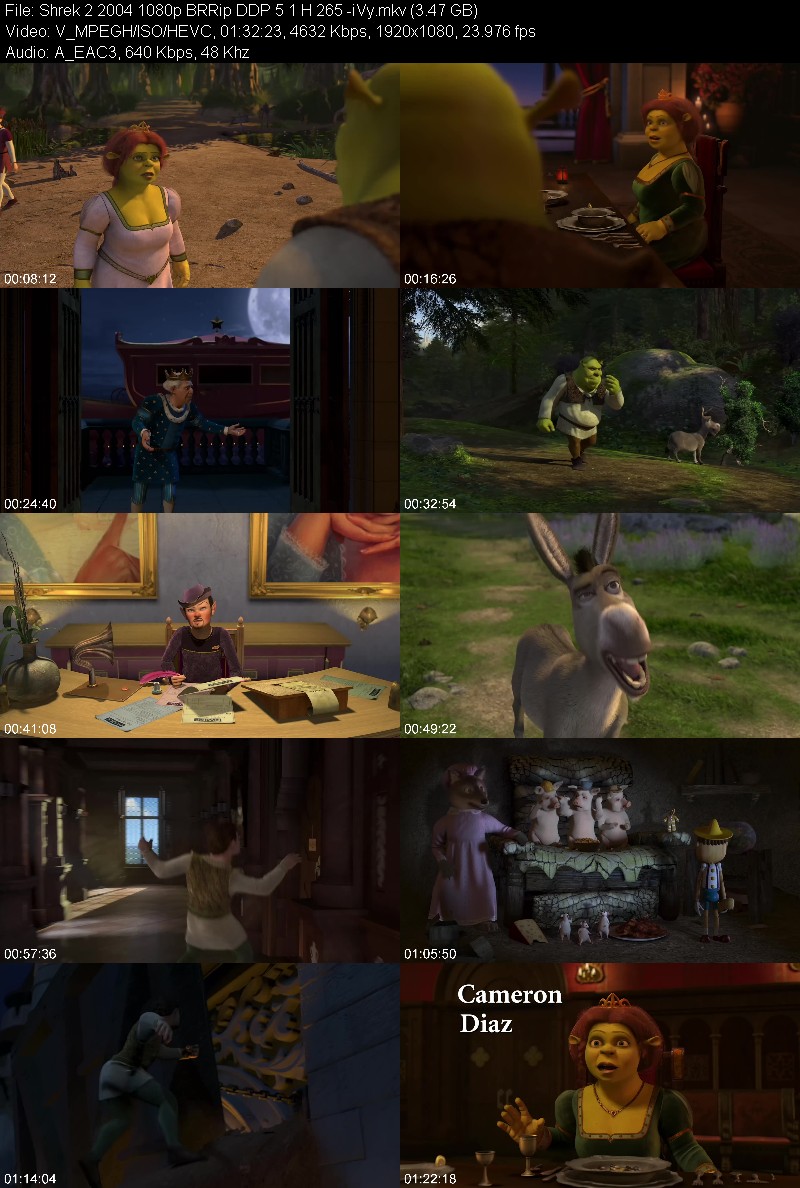 Shrek 2 2004 1080p BRRip DDP 5 1 H 265 -iVy 4d4ada82d9f37c09829576de2ed03868