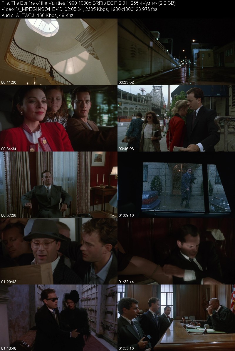 The Bonfire of the Vanities 1990 1080p BRRip DDP 2 0 H 265 -iVy 739127a520071a9dda58817a949ed169