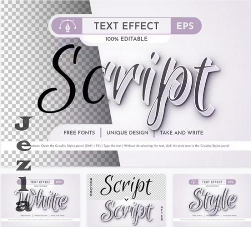 Script Editable Text Effect - 92006789