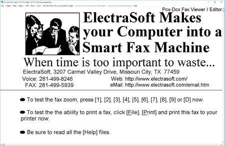 ElectraSoft Pcx–Dcx Fax Viewer 24.03.01
