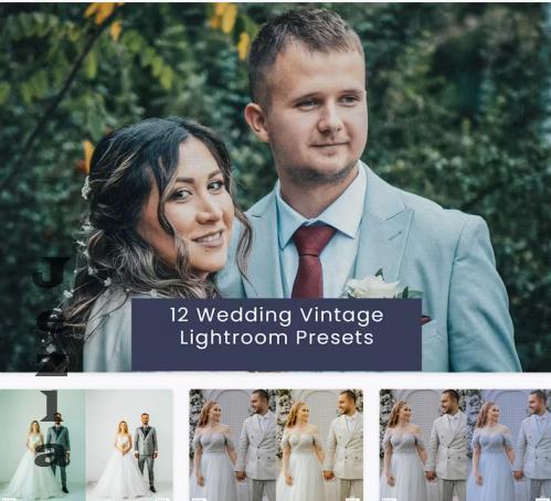 12 Wedding Vintage Lightroom Presets - 54L9DPW