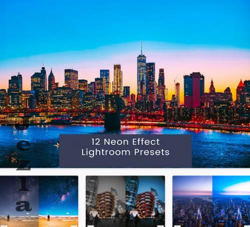 12 Neon Effect Lightroom Presets - F7SMXBD