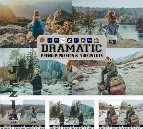 Dramatic Travel Luts Video Presets Mobile Desktop - GR2CS59