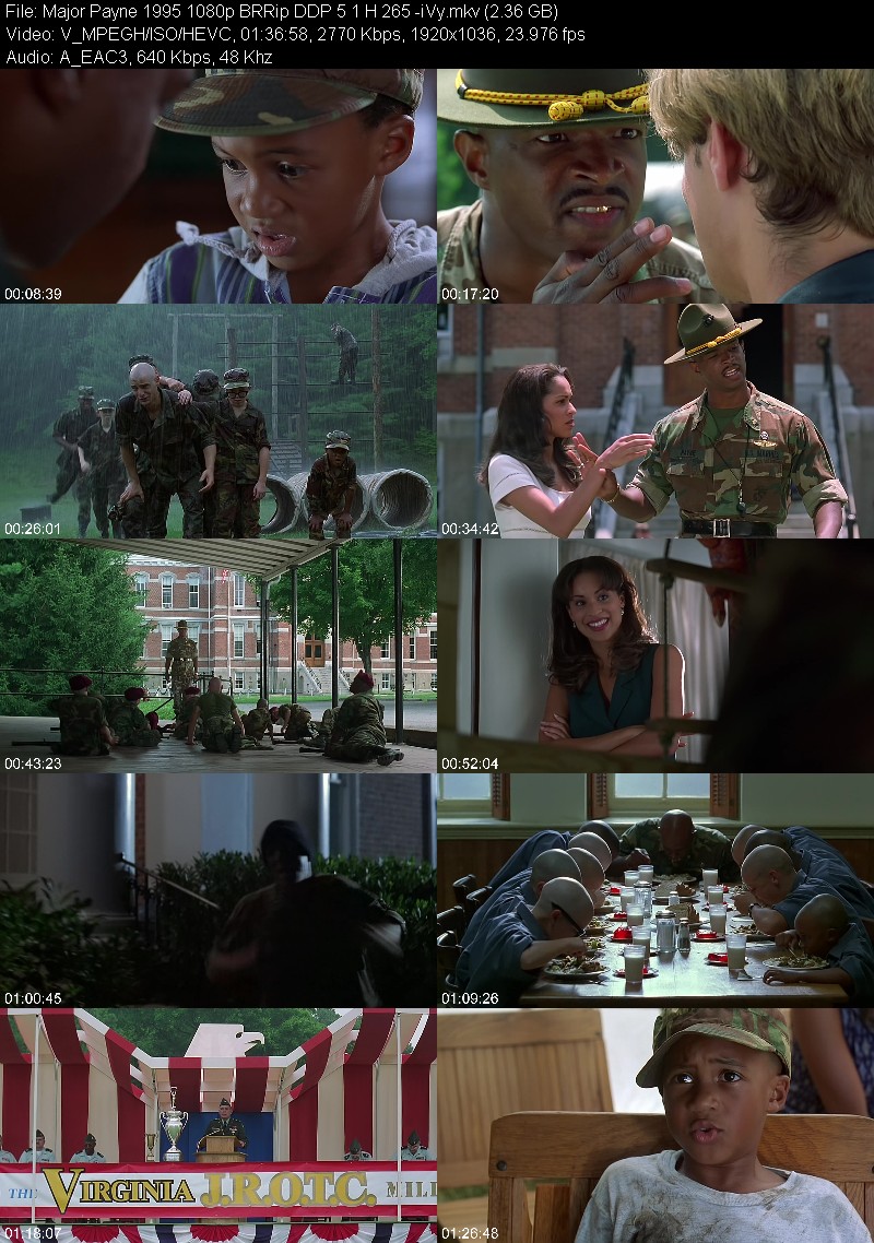 Major Payne 1995 1080p BRRip DDP 5 1 H 265 -iVy F8515da4b6b849c61672be6e8a8067c5