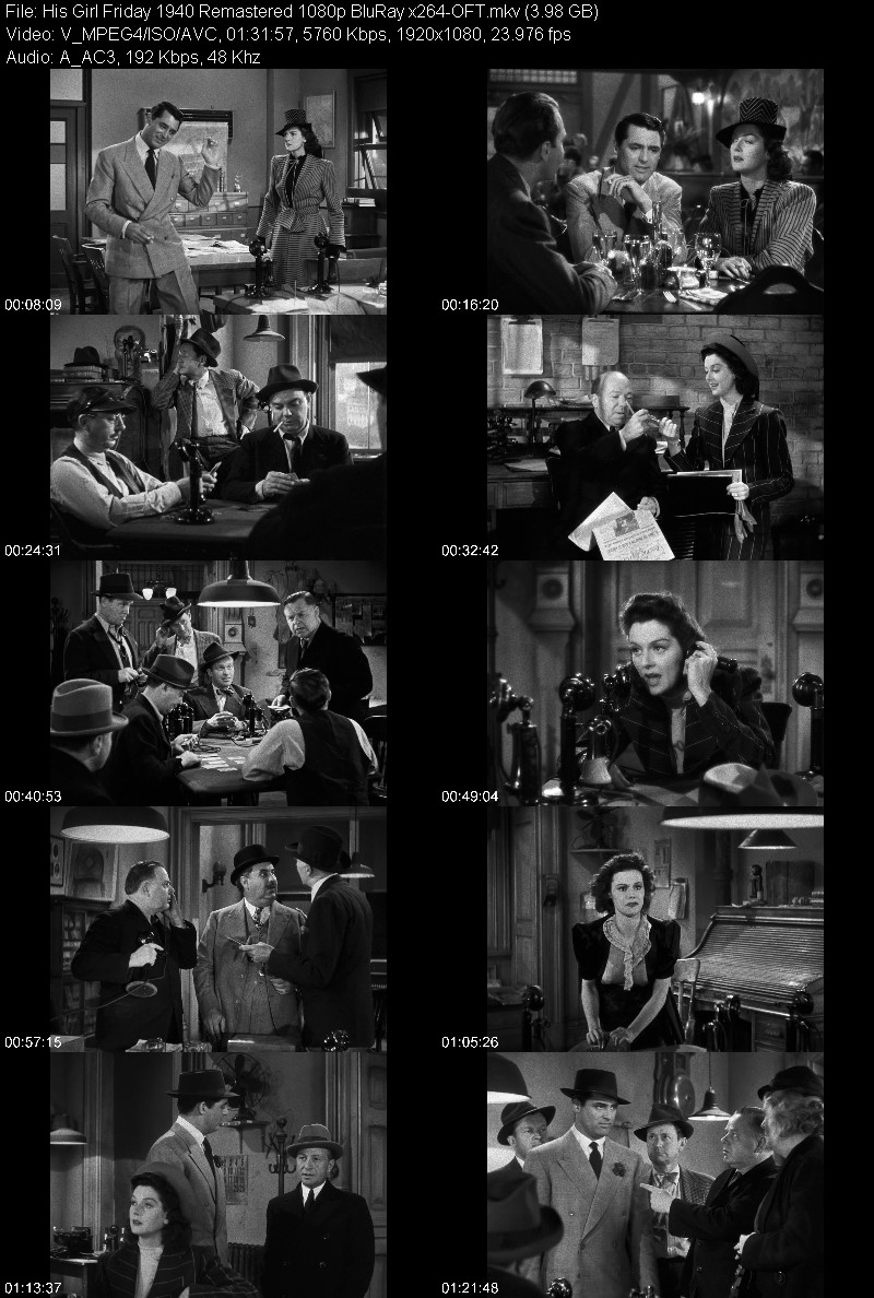 His Girl Friday 1940 Remastered 1080p BluRay x264-OFT 9403213e974c7453307c4174ead50ee3
