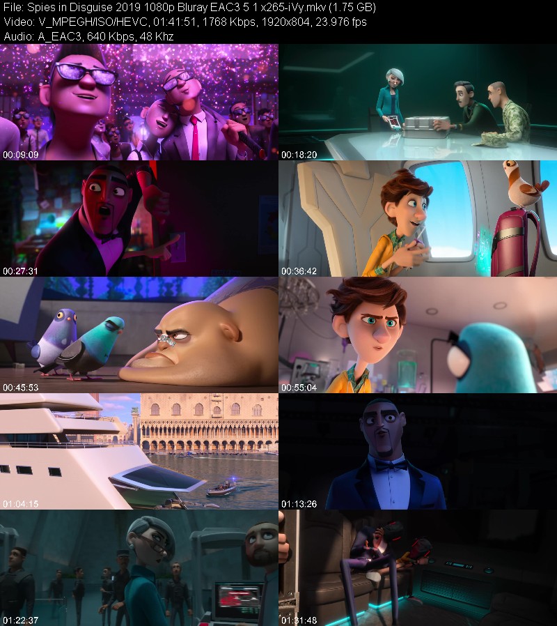 Spies in Disguise 2019 1080p Bluray EAC3 5 1 x265-iVy 445c40dc57fa38e3ca3dfe8566029de8
