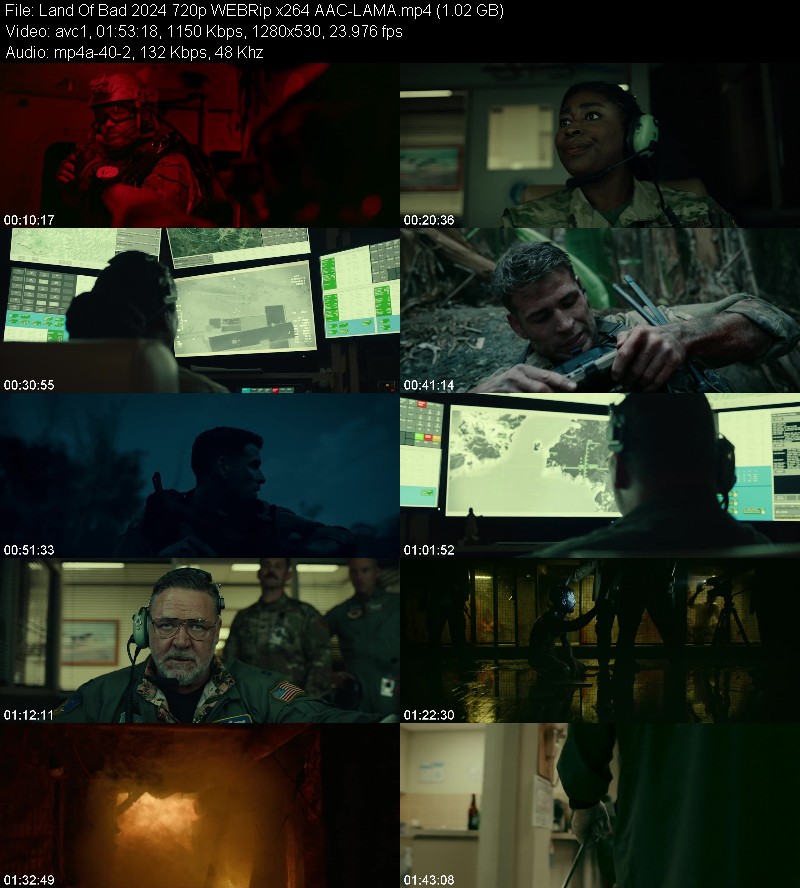 Land Of Bad (2024) 720p WEBRip-LAMA 4a9f8e1d62edc1b9971a48f0b4916354