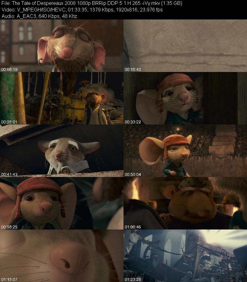 The Tale of Despereaux 2008 1080p BRRip DDP 5 1 H 265 -iVy 95c819f6956509030222ab6f8730e07b