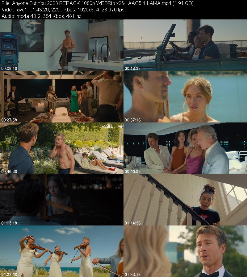 Anyone But You (2023) REPACK 1080p WEBRip 5 1-LAMA 3a6904c243df8675e567f176bf1b8d93