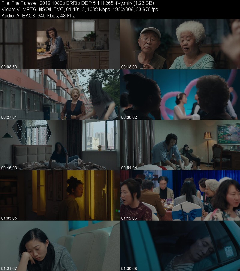 The Farewell 2019 1080p BRRip DDP 5 1 H 265 -iVy 26a924c75594d75ad68d20f58d1185c1