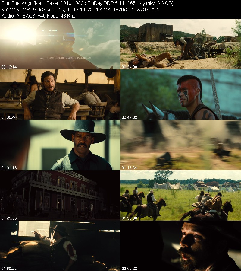 The Magnificent Seven 2016 1080p BluRay DDP 5 1 H 265 -iVy 4a3af3d59eefdc54f143cff1963cb8dc