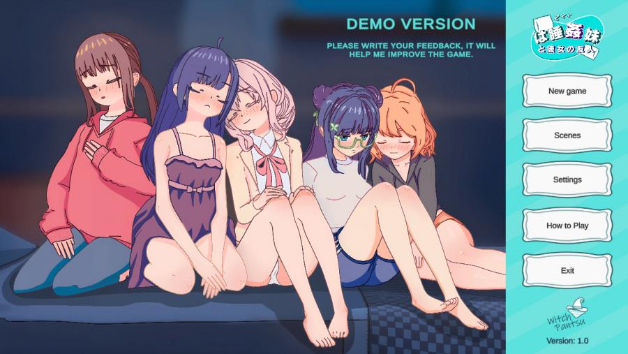 Witch Pantsu - Sister Friends Sleep Ver.1.0 Demo Multilingual Porn Game