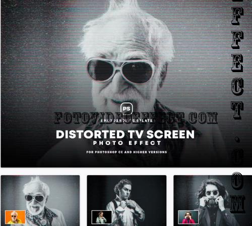 Distorted Tv Screen Effect - 945WQNX