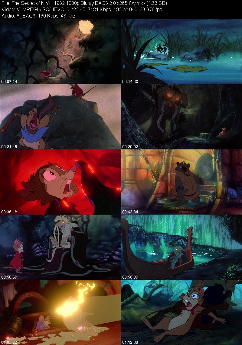 The Secret of NIMH 1982 1080p Bluray EAC3 2 0 x265-iVy 5a6a65bb7f52d736e5de93be1102c3ee