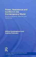 Power, resistance and conflict in the contemporary world  Social movements, networks and hierarchies