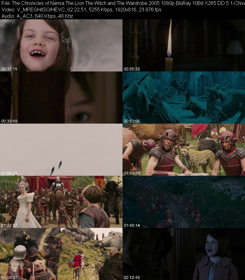The Chronicles of Narnia The Lion The Witch and The Wardrobe 2005 1080p BluRay 10Bit X265 DD 5 1-... 37c5fb8e95c41b28b5f4855493f3cb00