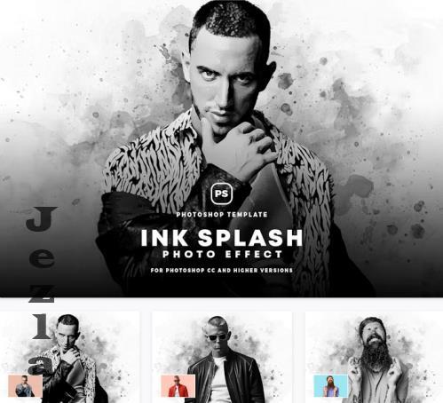 Ink Splash Photo Effect - B3C8PCZ