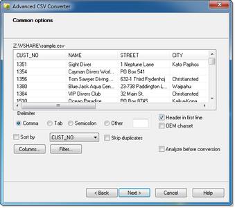 Advanced CSV Converter 7.49
