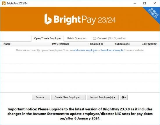 Thesaurus Software BrightPay UK Bureau 2024-25 24.0.0