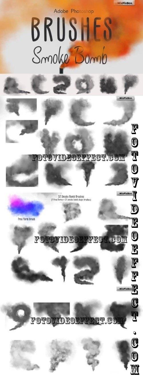 Smoke Bomb Brushes for Photoshop - 92453515