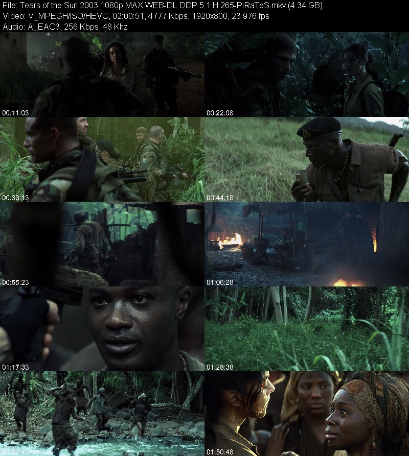 Tears of the Sun 2003 1080p MAX WEB-DL DDP 5 1 H 265-PiRaTeS 7849e5187b0cb02949966bcd7beb890c