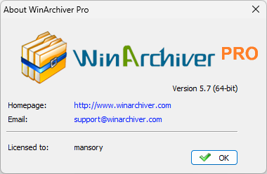 WinArchiver Pro 5.7