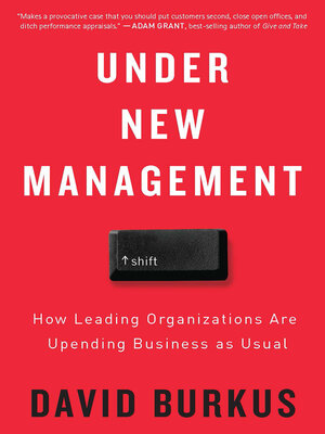 Under New Management by David Burkus 73fa9984d53e2fe95eed13da70a84a4a