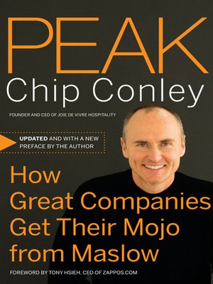 Peak by Chip Conley B6aacf937fe2631e8fee1852d136126c