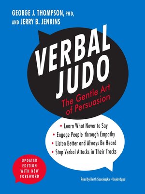 Verbal Judo, Updated Edition by George J. Thompson De47b7d698bb9e2f0f495d05089f63b3