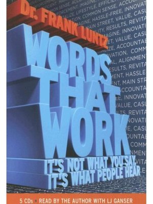 Words That Work by Dr. Frank Luntz 37738baa1d9ff23b491c41c2523e54d1