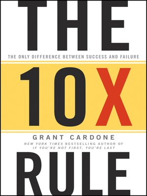 The 10X Rule by Grant Cardone E6f14f471c178b9298ee82cb54b1e212