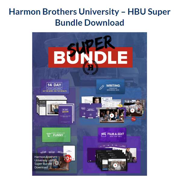 Harmon Brothers University – HBU Super Bundle Download 2024