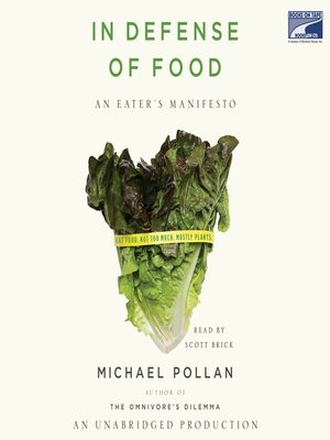 In Defense of Food by Michael Pollan 5f81edbfd6c4a59a464d109215d1dbb6