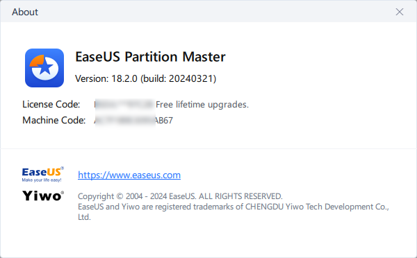 EaseUS Partition Master 18.2.0 Build 20240321