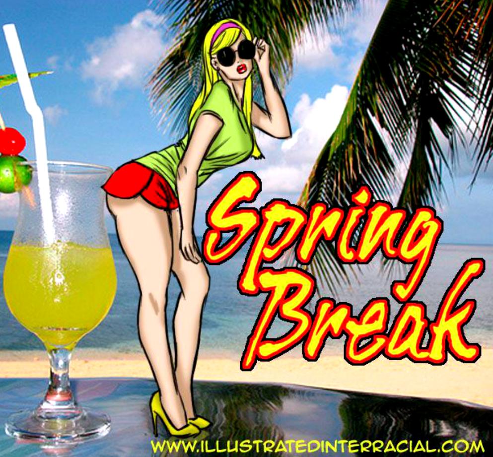 Illustratedinterracial - Spring Break Porn Comic