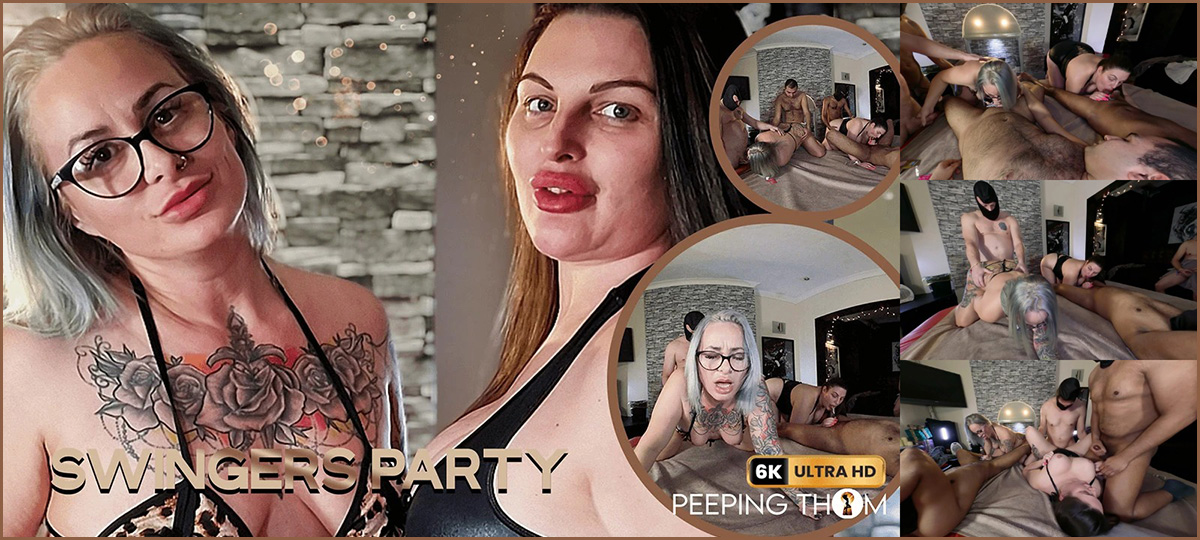 [Peeping Thom / SexLikeReal.com] Sammy Thomas, Crystal Smith - Swingers Back For More [26.03.2024, Age Play, Blow Job, Brunette, Cowgirl, Cumshots, Glasses, Hardcore, MILF, Missionary, NonPOV, Orgy, PAWG, Pierced Nipple, Pussy Licking, Swingers, Swingers Orgy, Tattoo, Virtual Reality, SideBySide, 6K, 2880p, SiteRip] [Oculus Rift / Quest 2 / Vive]