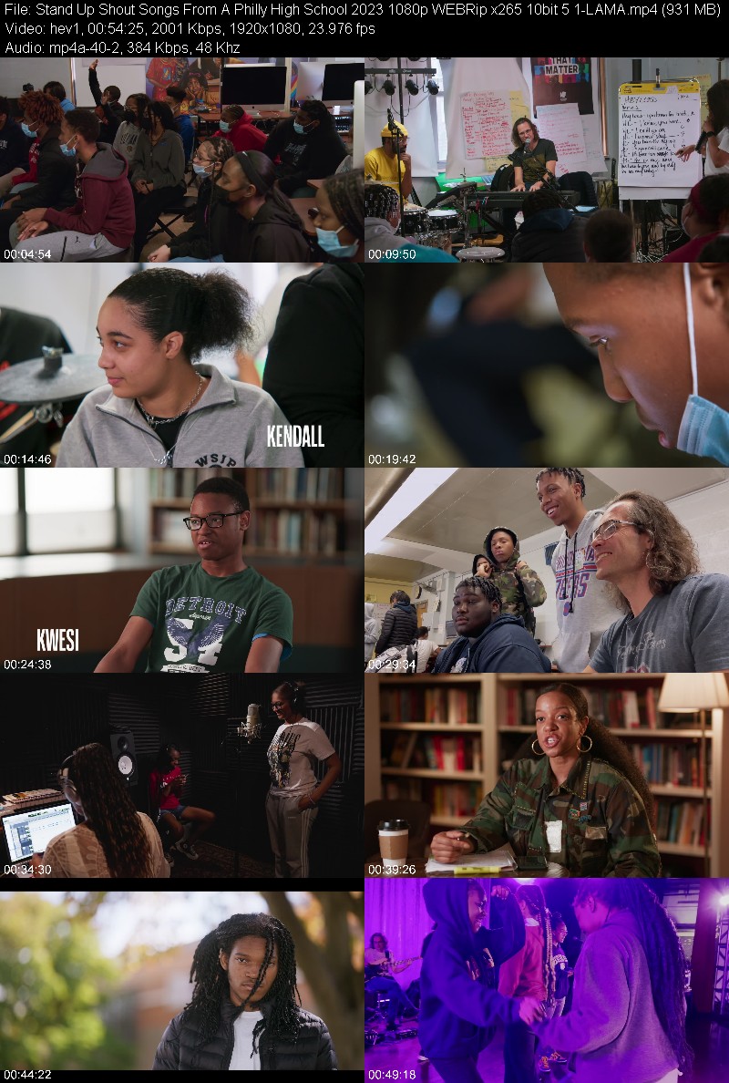 Stand Up Shout Songs From A Philly High School 2023 1080p WEBRip x265 10bit 5 1-LAMA E1a3d7bef3a0b71a838f99670f396e02