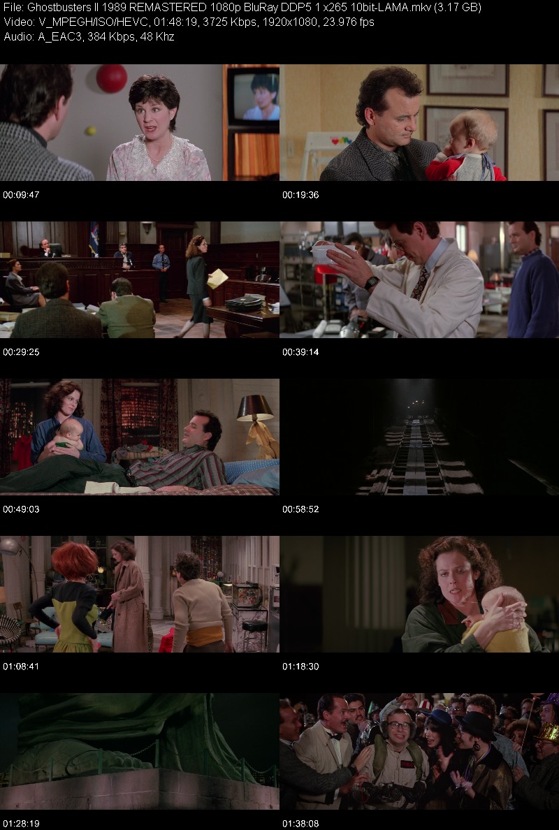 Ghostbusters II 1989 REMASTERED 1080p BluRay DDP5 1 x265 10bit-LAMA 7907ecf330ed592cf107b10eee629cfb