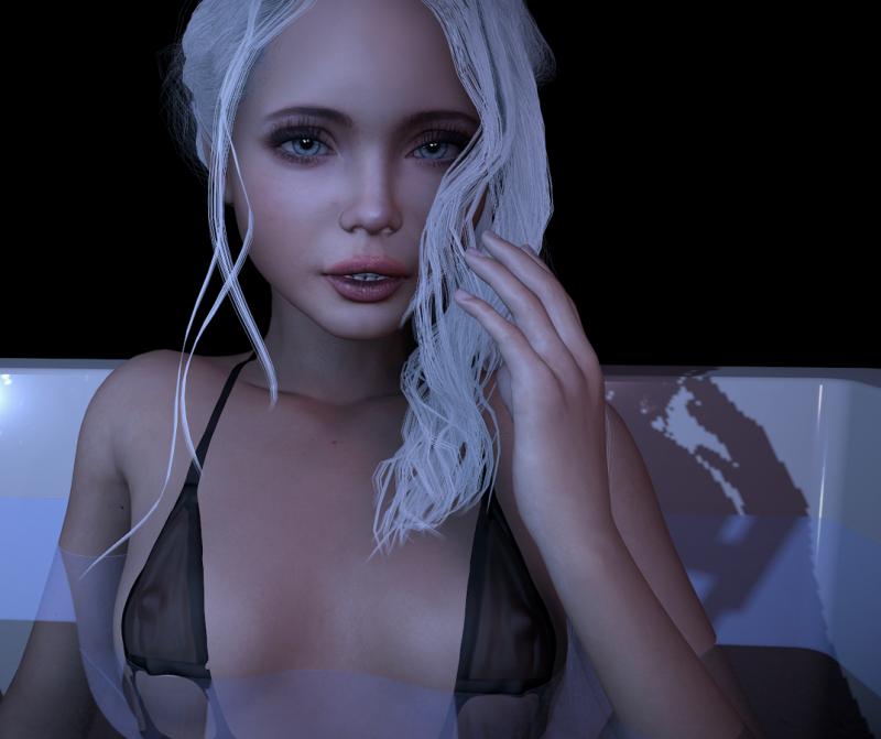 Anthonyp - Ciri in the Tub with FJ 3D Porn Comic