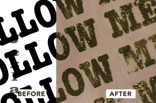 Old Paper Grunge Text Effect - 87JTPJR