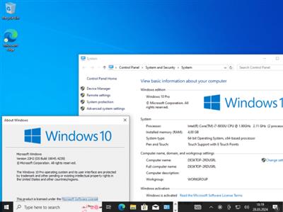 Windows 10 22H2 build 19045.4239 9in1 Preactivated  Multilingual