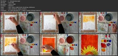 b1727dd25b3e2c5a42cbc0a02f6b56fd - How To Paint Sunflowers 1 - Art Tutorial Watercolor  Painting
