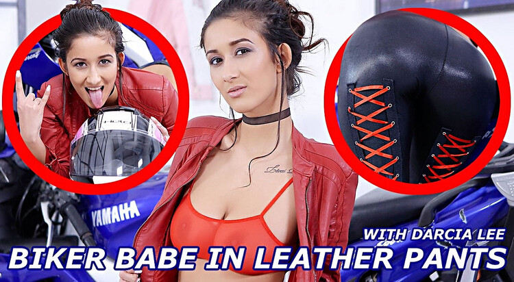 Darcia Lee - The Biker Babe in Leather Pants Shows Her Best [TmwVRnet] 2.24 GB