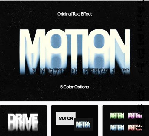 Motion Blur Melting Text Effect - 92171820
